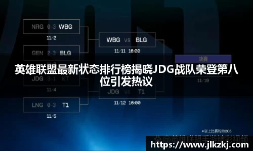 英雄联盟最新状态排行榜揭晓JDG战队荣登第八位引发热议